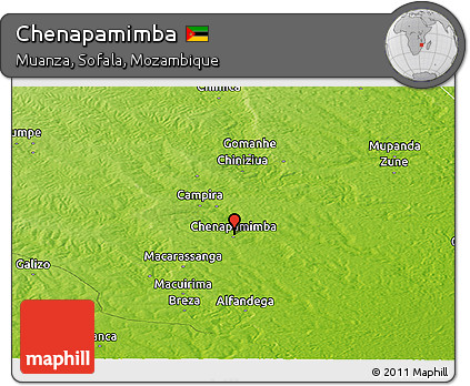Physical Panoramic Map of Chenapamimba