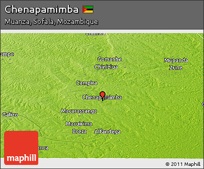 Physical Panoramic Map of Chenapamimba