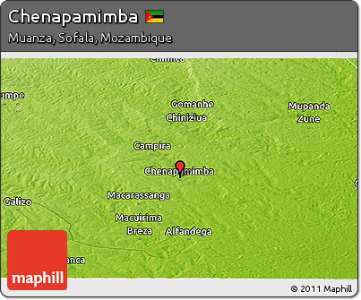 Physical Panoramic Map of Chenapamimba