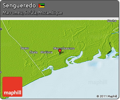 Physical 3D Map of Sengueredo
