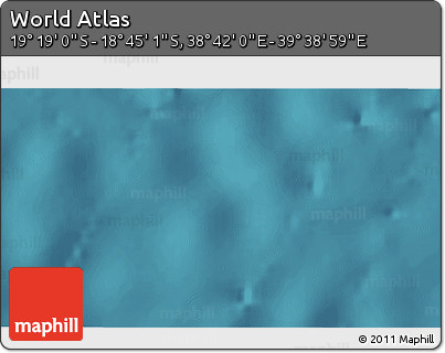 Satellite 3D Map of the Area around 19° 2' 1" S, 39° 10' 29" E