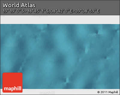 Satellite 3D Map of the Area around 19° 2' 1" S, 39° 10' 29" E