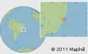 Savanna Style Location Map of the area around 19° 2' 1" S, 39° 52' 30" W