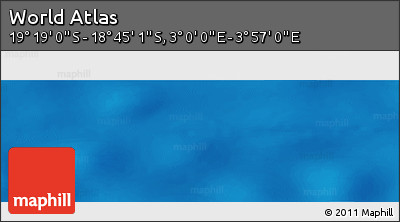 Physical Panoramic Map of the Area around 19° 2' 1" S, 3° 28' 30" E