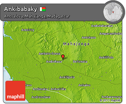 Physical 3D Map of Ankibabaky