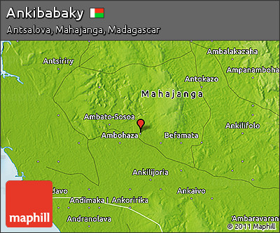 Physical 3D Map of Ankibabaky