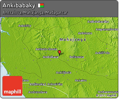 Physical 3D Map of Ankibabaky