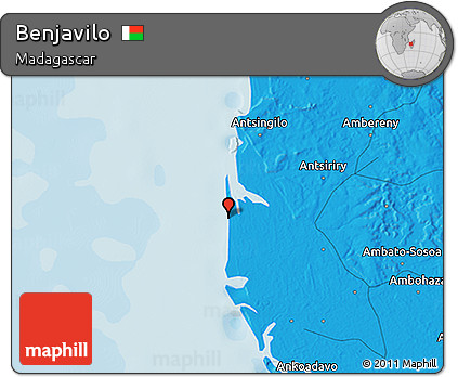 Political 3D Map of Benjavilo