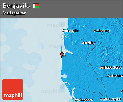 Political 3D Map of Benjavilo
