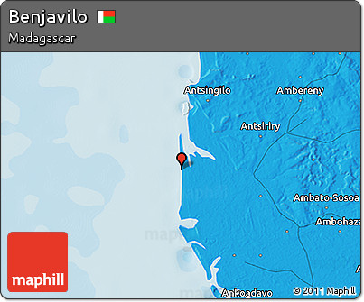 Political 3D Map of Benjavilo