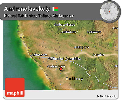 Satellite 3D Map of Andranolavakely