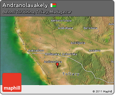 Satellite 3D Map of Andranolavakely