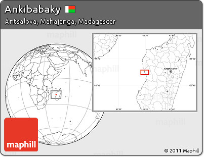 Blank Location Map of Ankibabaky