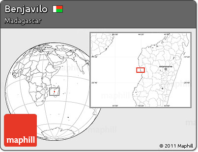 Blank Location Map of Benjavilo