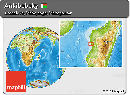 Physical Location Map of Ankibabaky