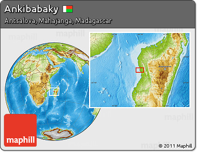 Physical Location Map of Ankibabaky