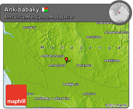 Physical Map of Ankibabaky