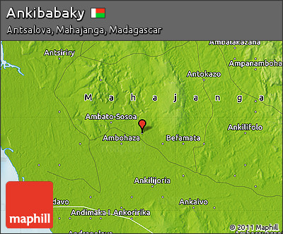 Physical Map of Ankibabaky
