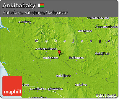 Physical Map of Ankibabaky