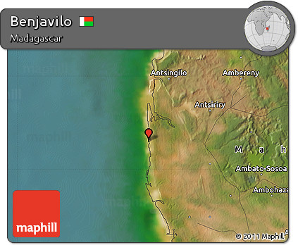 Satellite Map of Benjavilo