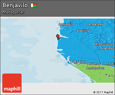 Political Panoramic Map of Benjavilo