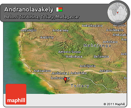Satellite Panoramic Map of Andranolavakely