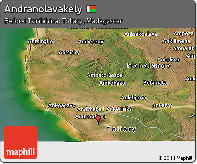 Satellite Panoramic Map of Andranolavakely