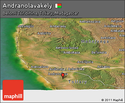 Satellite Panoramic Map of Andranolavakely