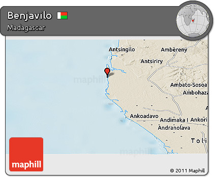 Shaded Relief Panoramic Map of Benjavilo