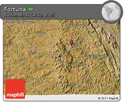 Satellite 3D Map of Fortuna