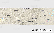 Shaded Relief Panoramic Map of Espinha de Peixe