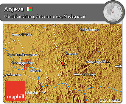 Physical 3D Map of Anjeva