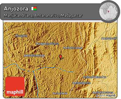 Physical 3D Map of Anjozora