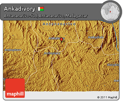 Physical 3D Map of Ankadivory