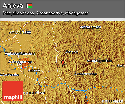Physical 3D Map of Anjeva