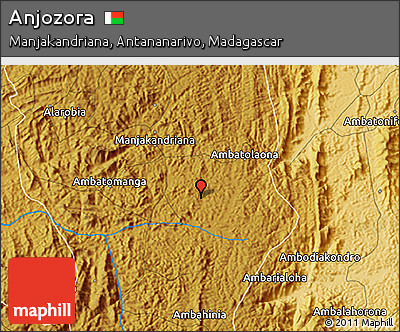 Physical 3D Map of Anjozora
