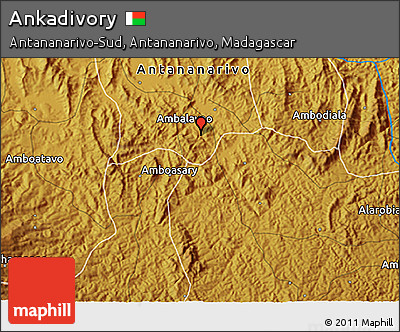Physical 3D Map of Ankadivory