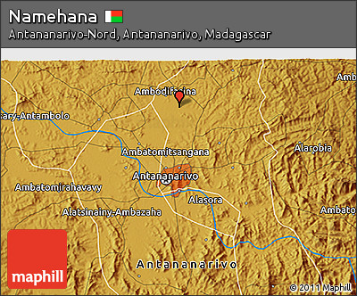 Physical 3D Map of Namehana
