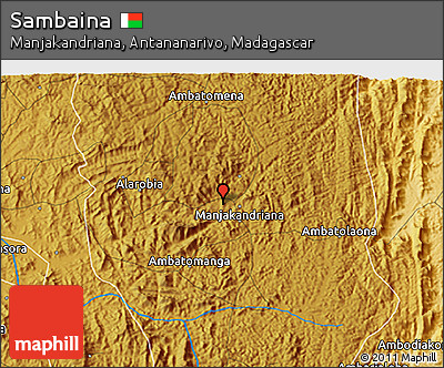 Physical 3D Map of Sambaina