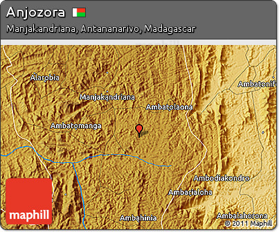 Physical 3D Map of Anjozora