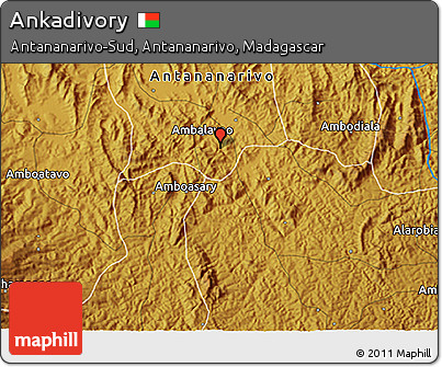 Physical 3D Map of Ankadivory