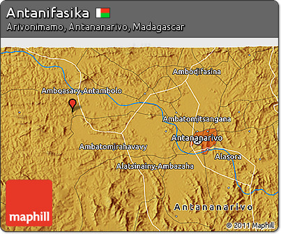 Physical 3D Map of Antanifasika