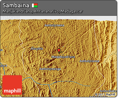 Physical 3D Map of Sambaina