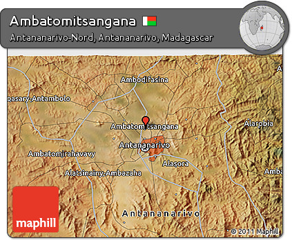 Satellite 3D Map of Ambatomitsangana
