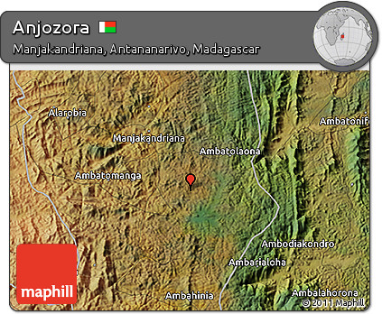 Satellite 3D Map of Anjozora