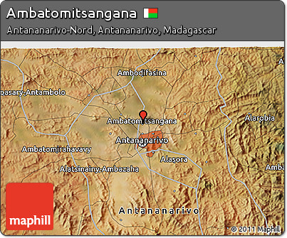 Satellite 3D Map of Ambatomitsangana