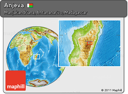 Physical Location Map of Anjeva