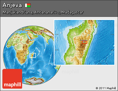 Physical Location Map of Anjeva