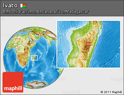 Physical Location Map of Ivato