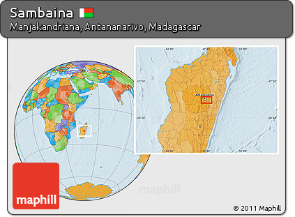 Political Location Map of Sambaina